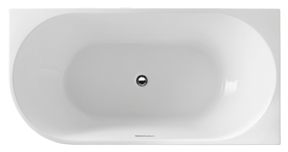 Aqualine Tibera baignoire murale 140x70 cm blanc E1055