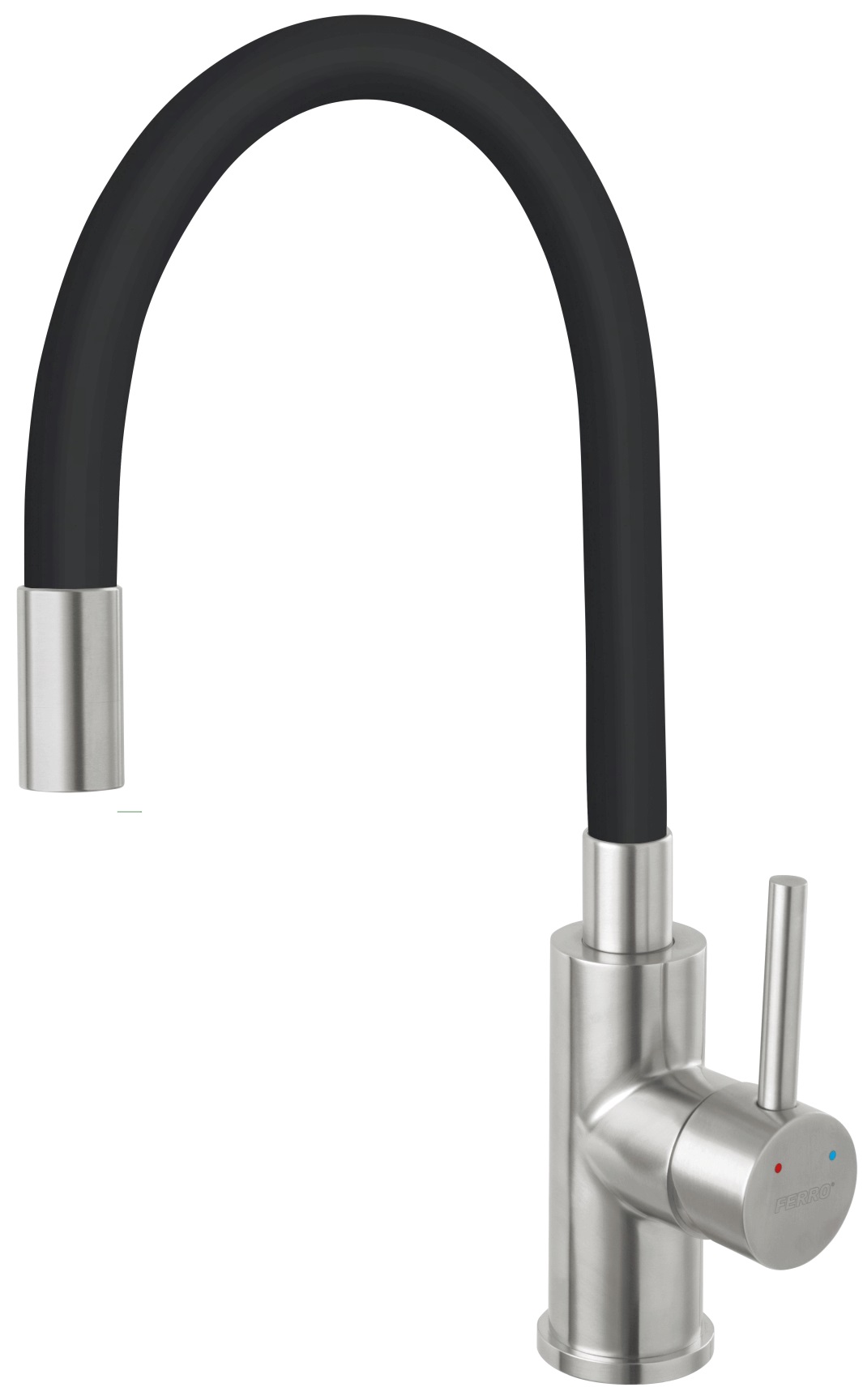 Ferro Zumba Inox mitigeur de cuisine sur pied noir-inox BZA4BSS
