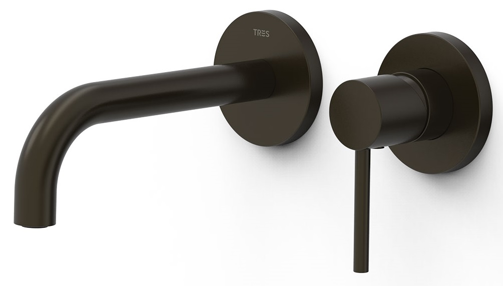 Tres Study Exclusive mitigeur de lavabo encastrée noir 26230021KMB