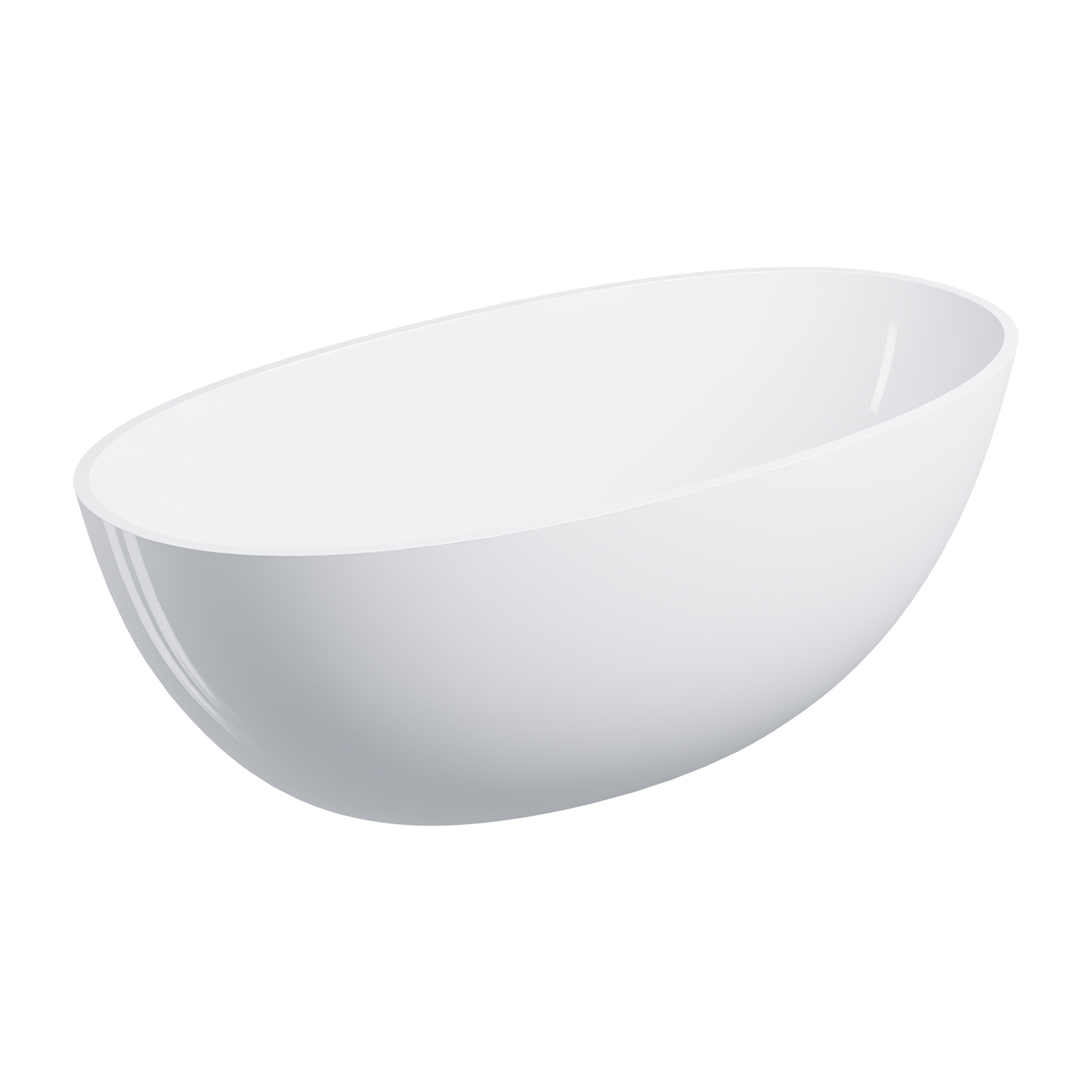Omnires Shell M+ baignoire autoportante 148x75 cm ovale blanc SHELL148WWBP