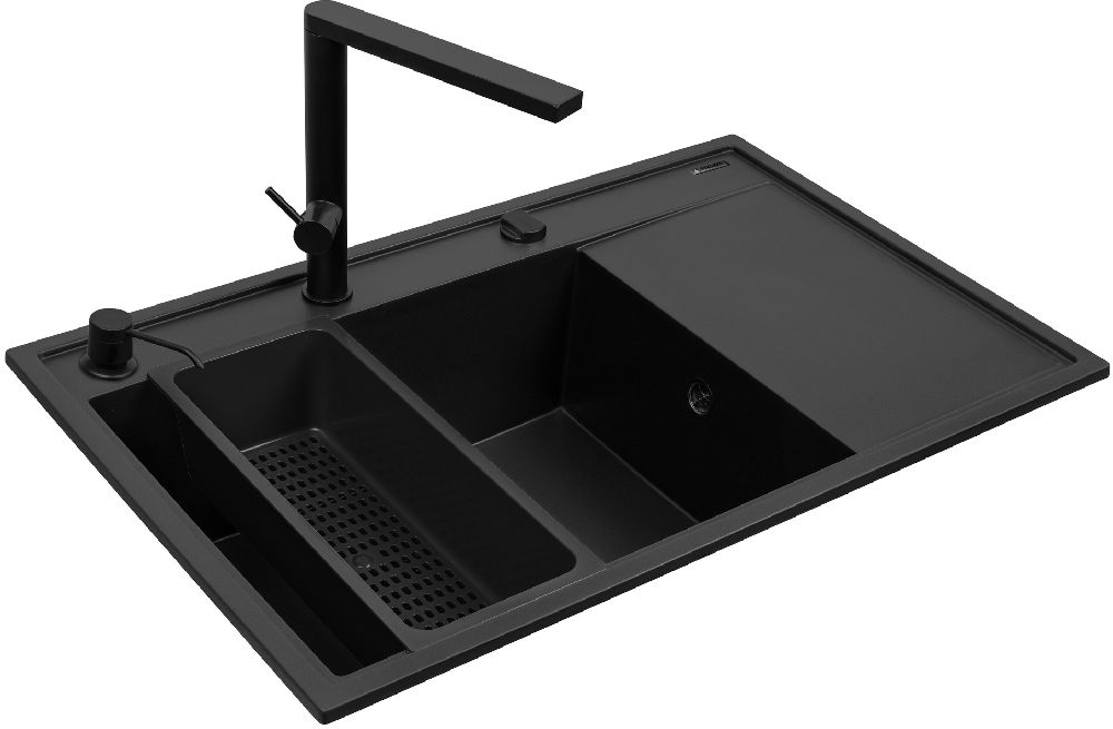Pyramis Camea évier avec mitigeur noir/noire 070168402BT