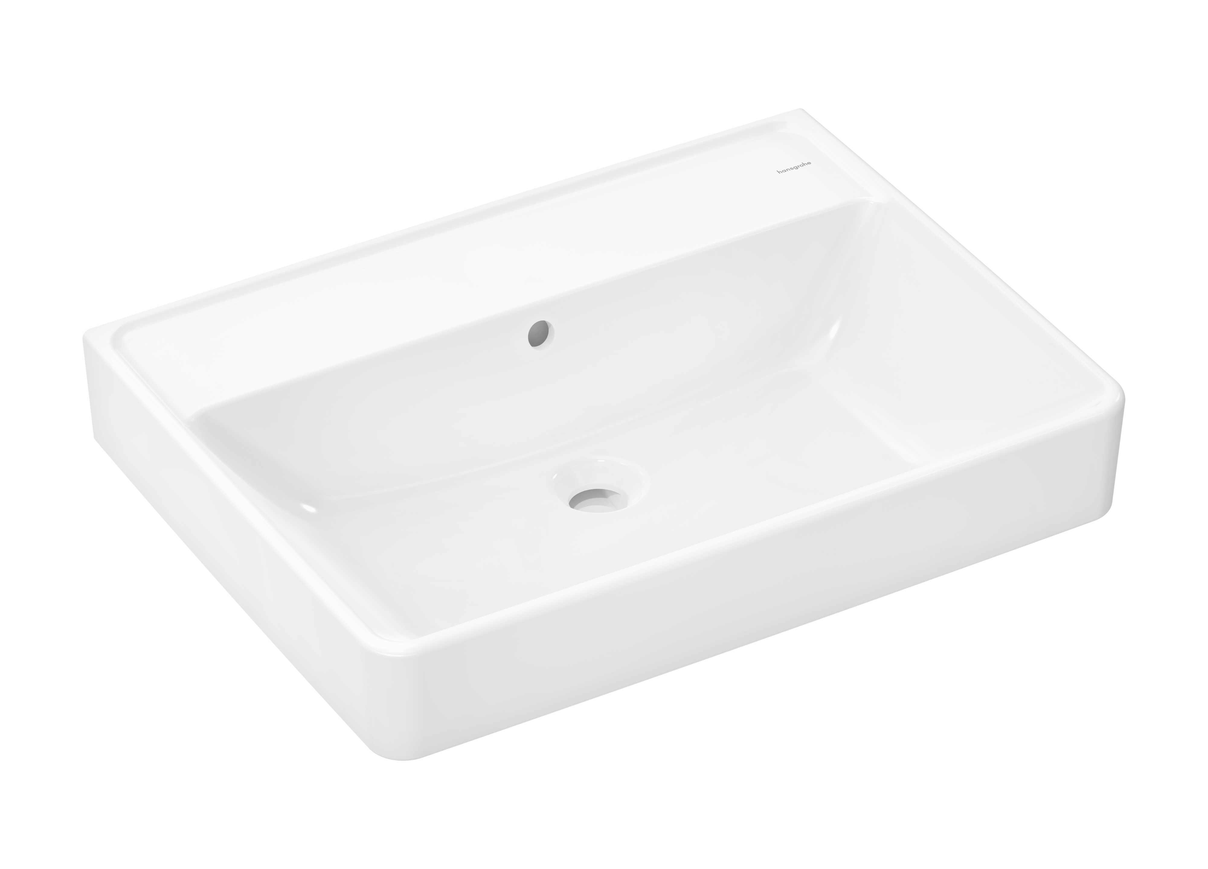 Hansgrohe Xanuia Q lavabo 65x48 cm rectangulaire classique-à poser blanc brillant 60254450