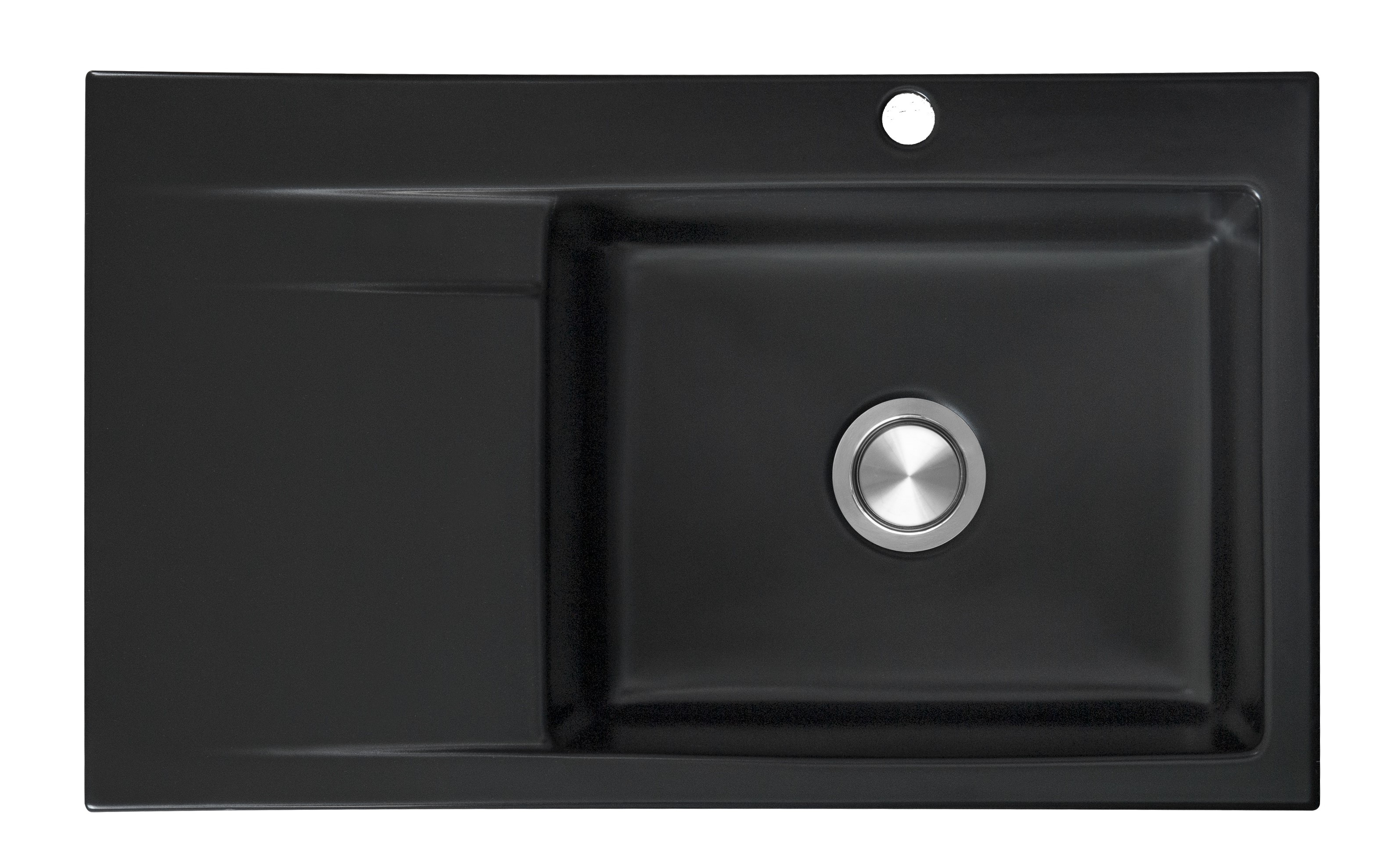 Berg Grazia évier en céramique 86x51 cm noir BRZ19C11P