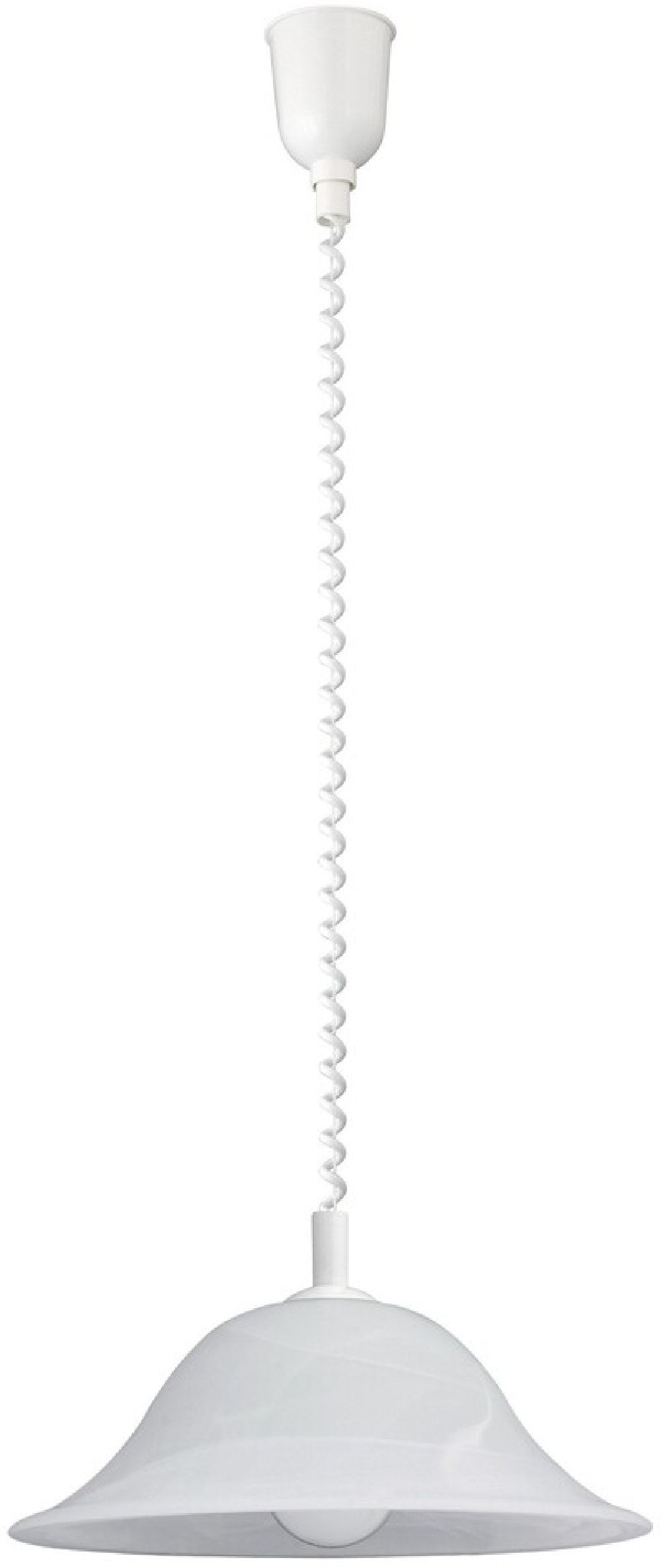 Rabalux Alabastro lampe suspendue 1x60 W blanc 3904