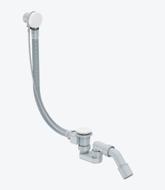 Excellent Simple siphon avec trop-plein blanc ARIN.3157WH