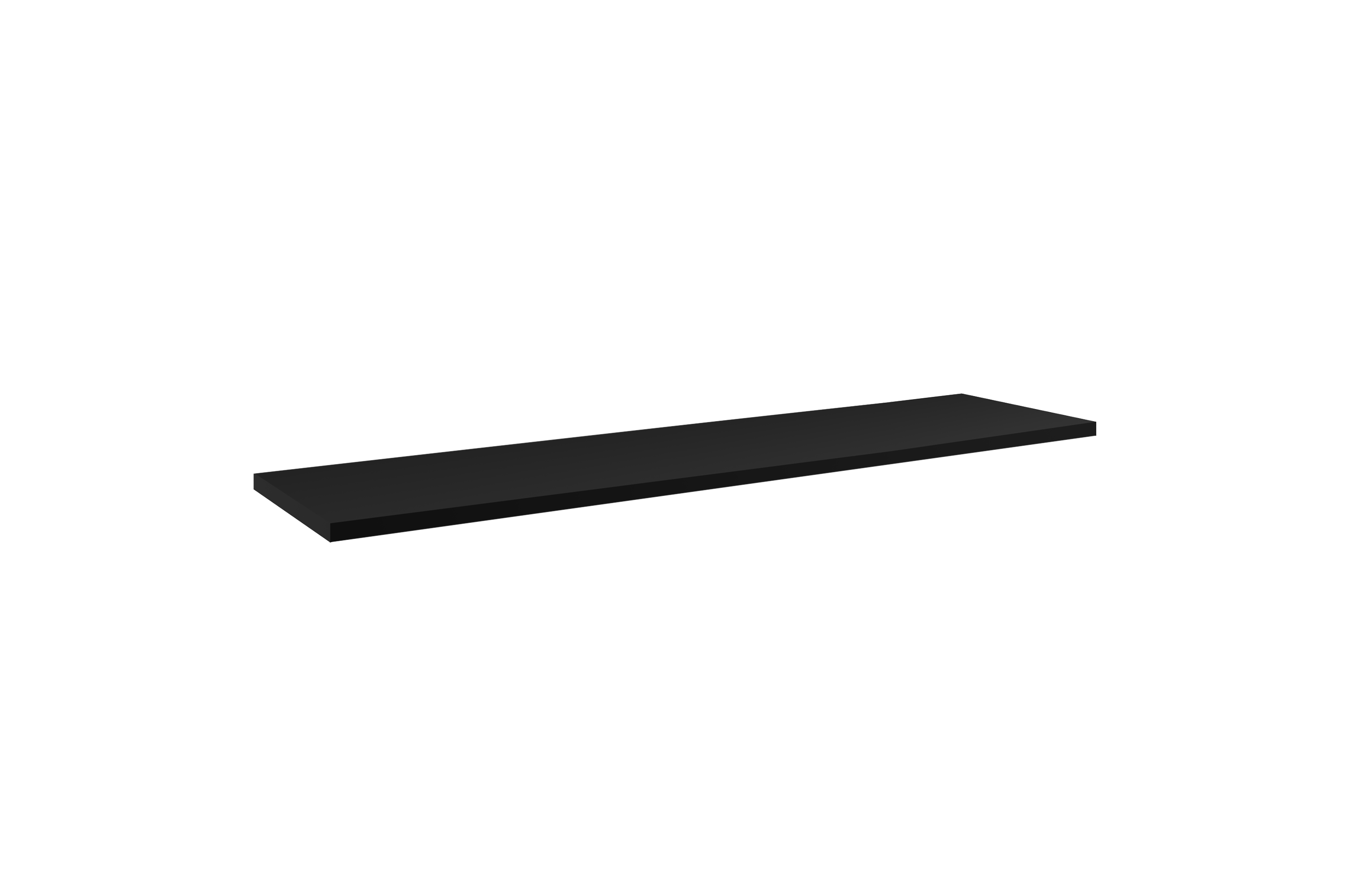 Comad Nova Black plan de travail 160.4x40 cm noir NOVA BLACK B 89-160