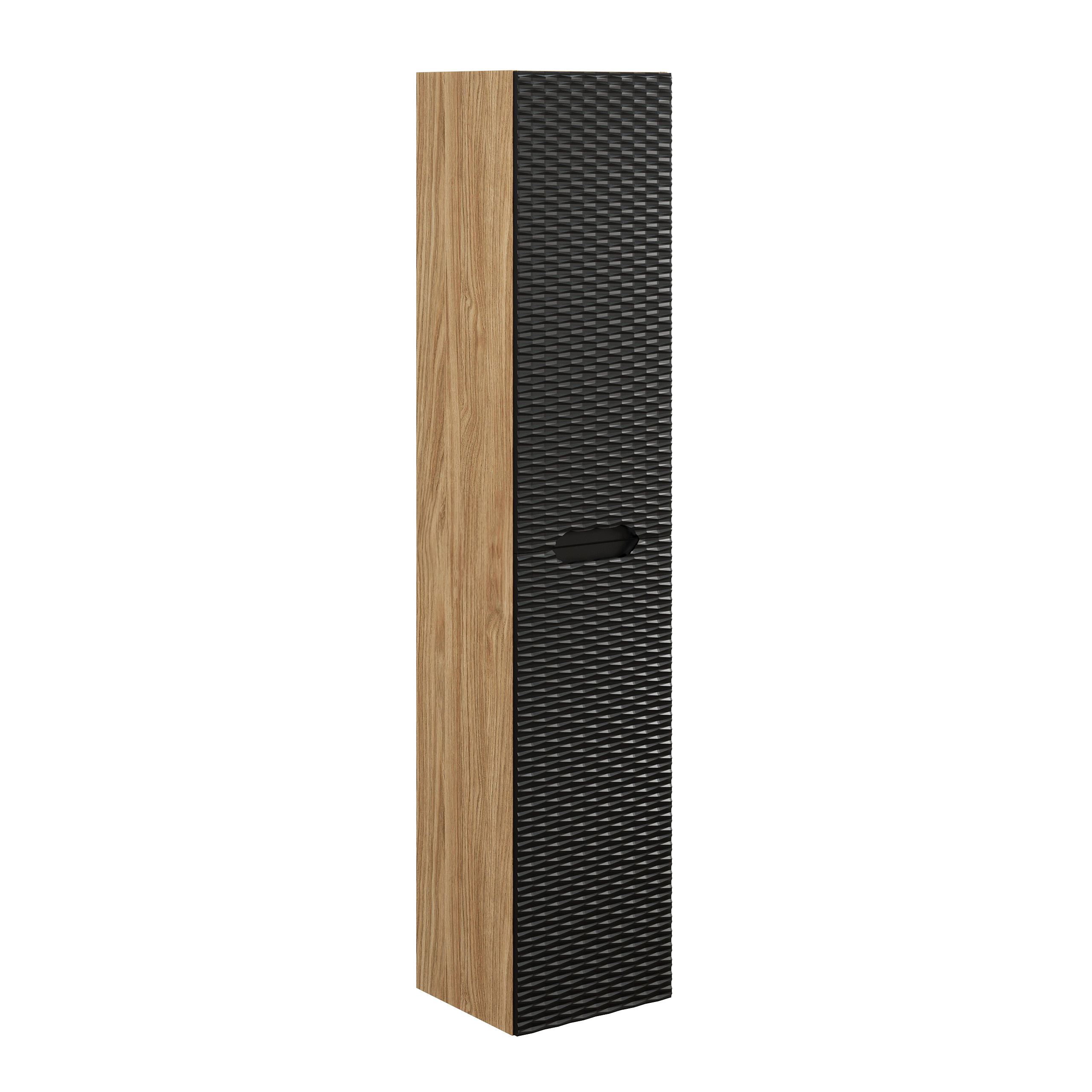 Comad Ocean Black armoire 35x33x170 cm noir-chêne OCEAN BLACK 80-02-2D