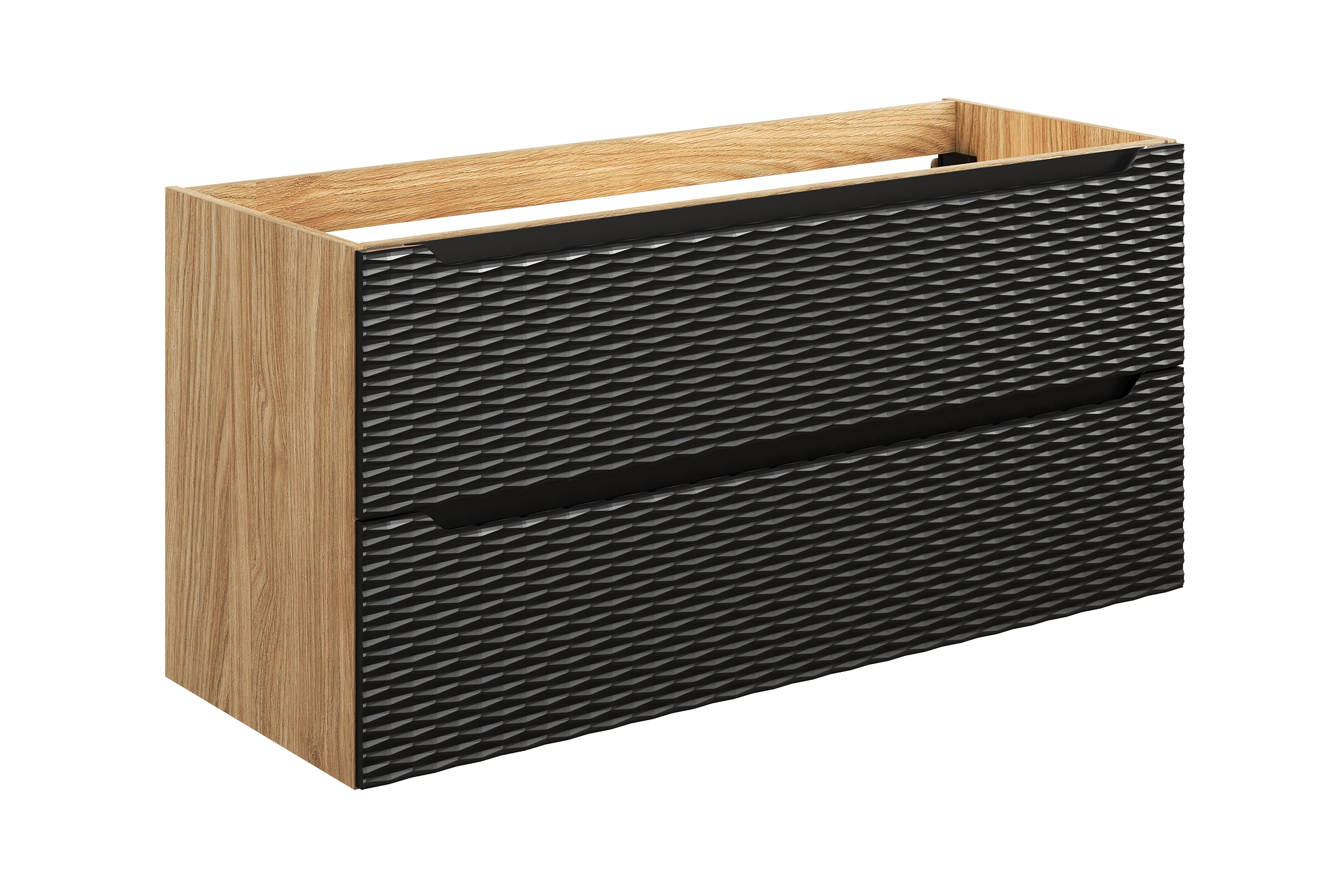 Comad Ocean Black szafka 120x46x57 cm czarna-dąb OCEAN BLACK 82-120-2S