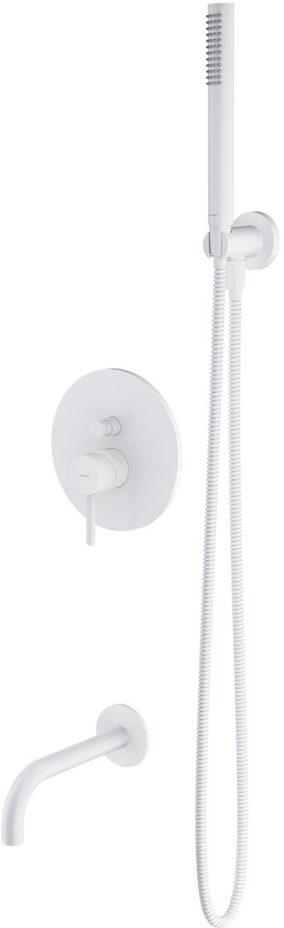 Omnires Y kit baignoire-douche encastré blanc SYSYW01WM