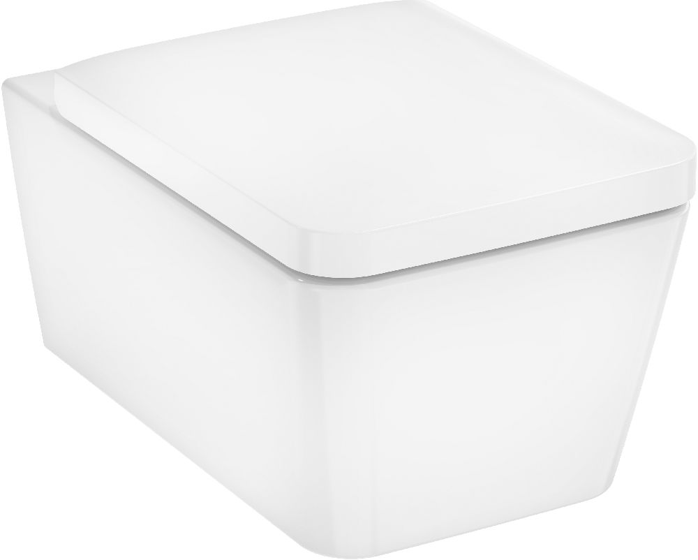 Hansgrohe EluPura Q cuvette wc avec abattant à descente lente suspendue oui blanc brillant 60293450