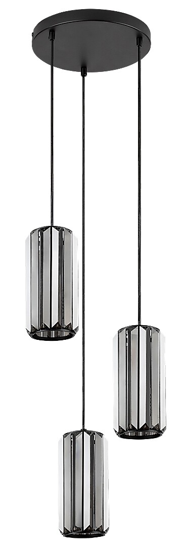 Rabalux Veness lampe suspendue 3x40 W noir-fumé 72255