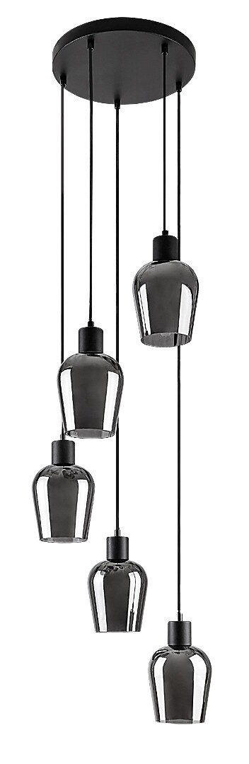 Rabalux Florian lampe suspendue 5x40 W noir 72272