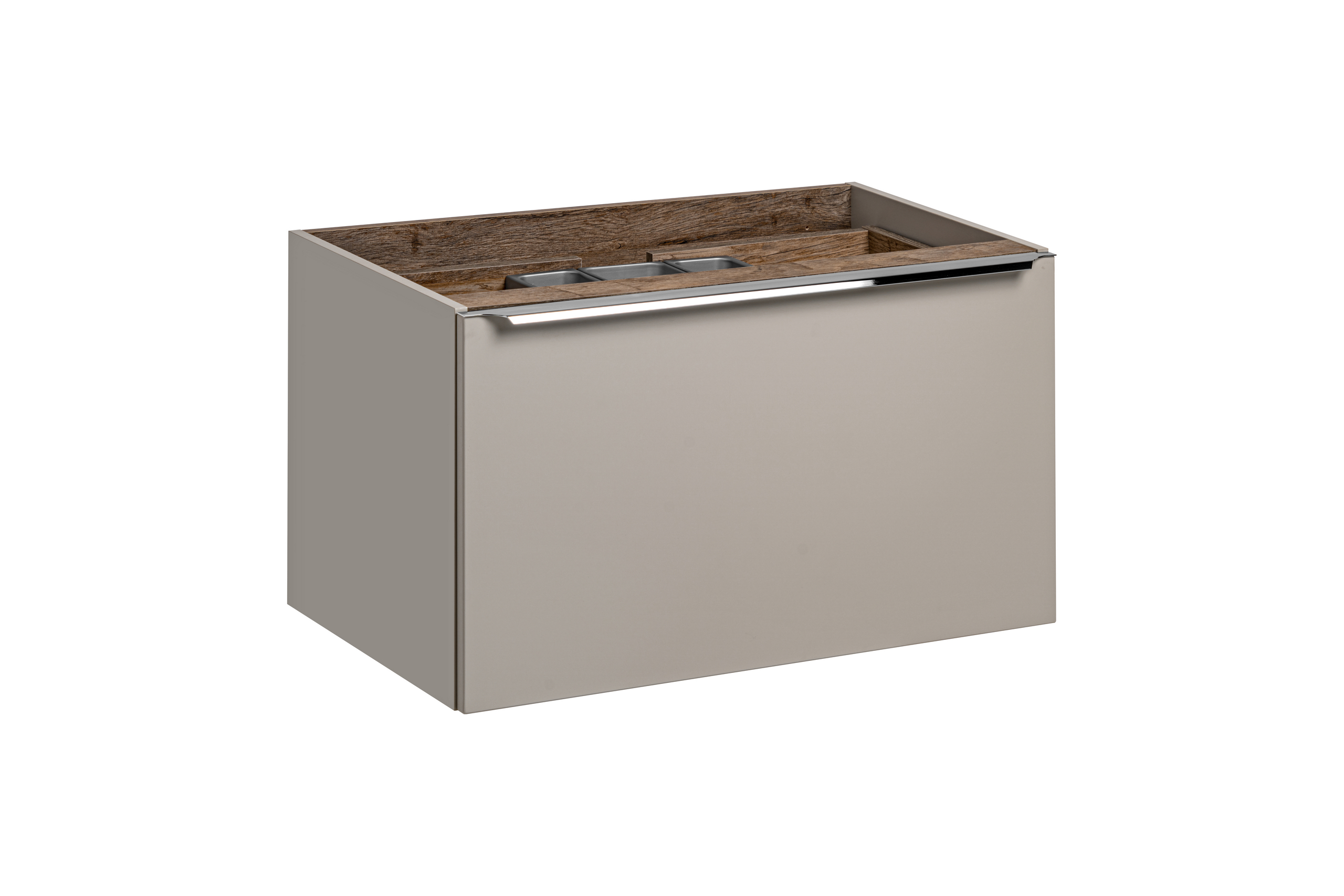 Comad Santa Fe Taupe armoire 80x46x46 cm sous-lavabo suspendu gris SANTA FE TAUPE 82-80-B-2S