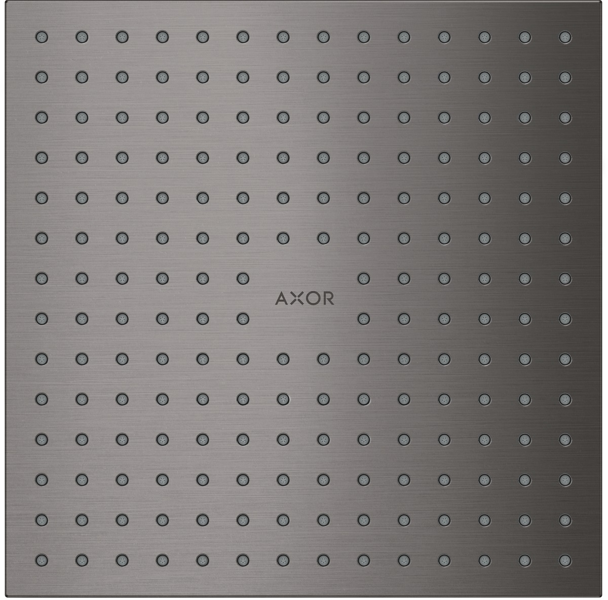 Axor ShowerSolutions douche à effet de pluie 25x25 cm carrée noir 35313340