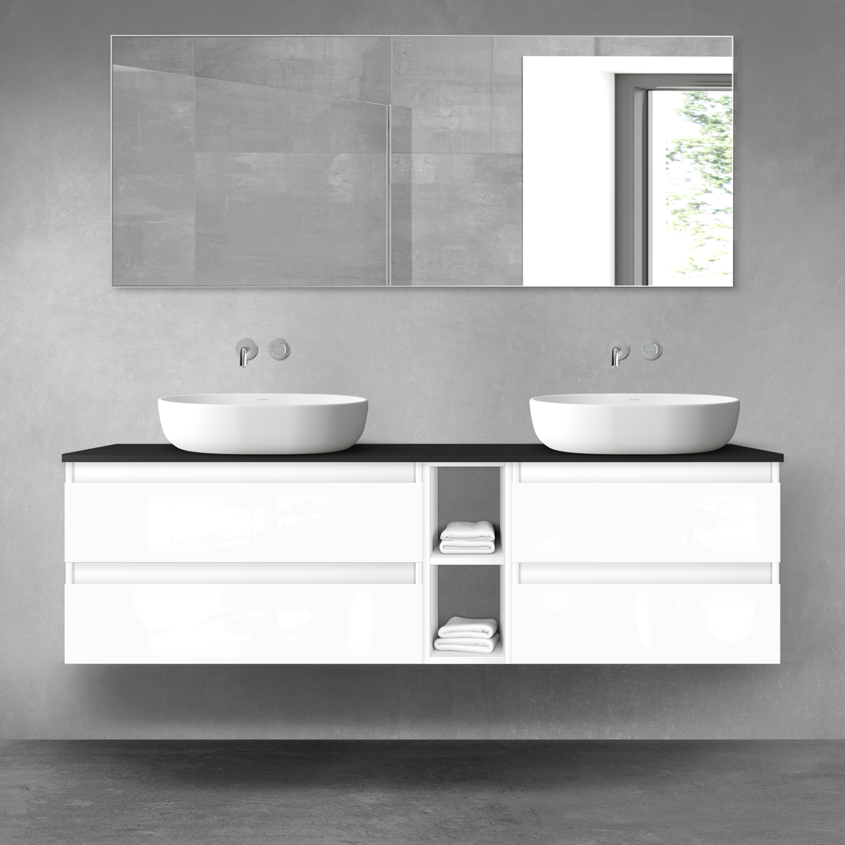 Set armoire Oltens Vernal 60003000, armoire Oltens Vernal 60002000, 63008300, 60021000