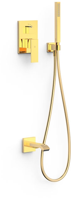 Tres Cuadro-Tres kit baignoire-douche encastré doré 00628006OR