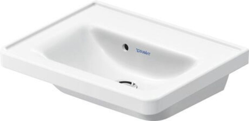 Duravit D-Neo lavabo 50x40 cm rectangulaire classique-de meuble blanc 0742500060