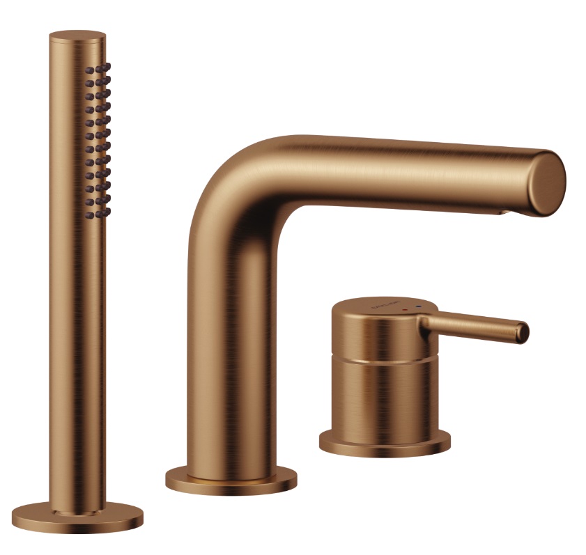 Excellent Pi mitigeur bain-douche pour baignoire cuivre AREX.1234CB