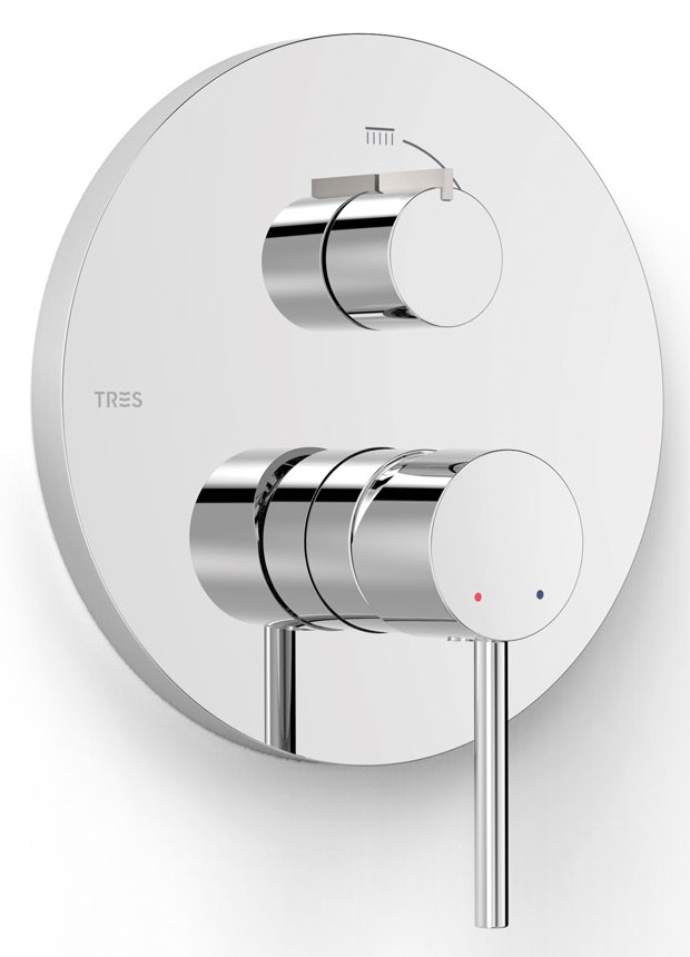 Tres Selection mitigeur bain-douche encastrée chrome 26228110