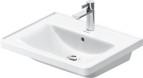 Duravit D-Neo lavabo 60x48 cm rectangulaire de meuble blanc 2367600060