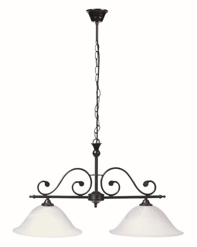 Rabalux Dorothea lampe suspendue 2x60 W blanc-noir 7777