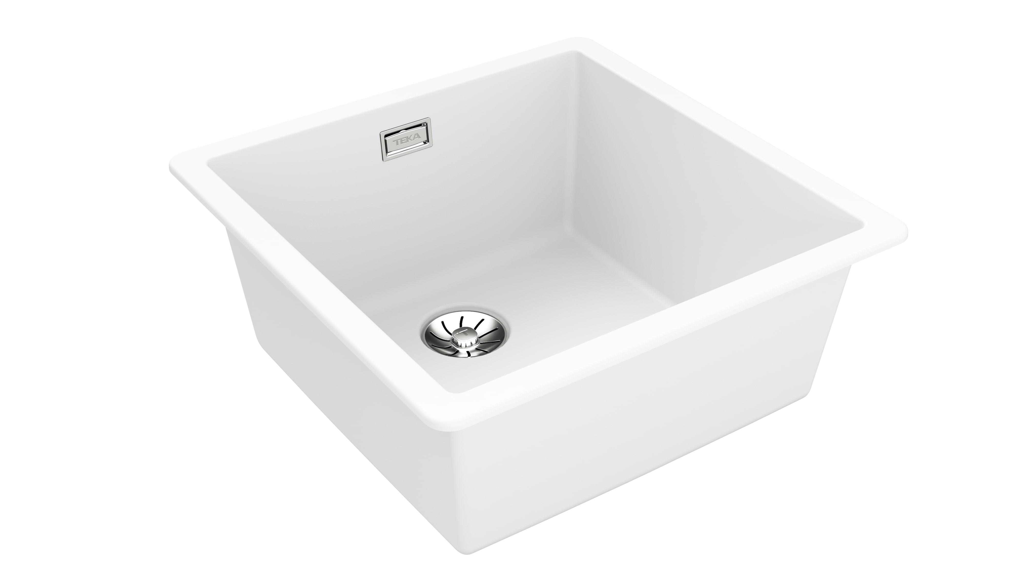 Teka Radea évier tegranit 45.6x45.6 cm blanc 115230050