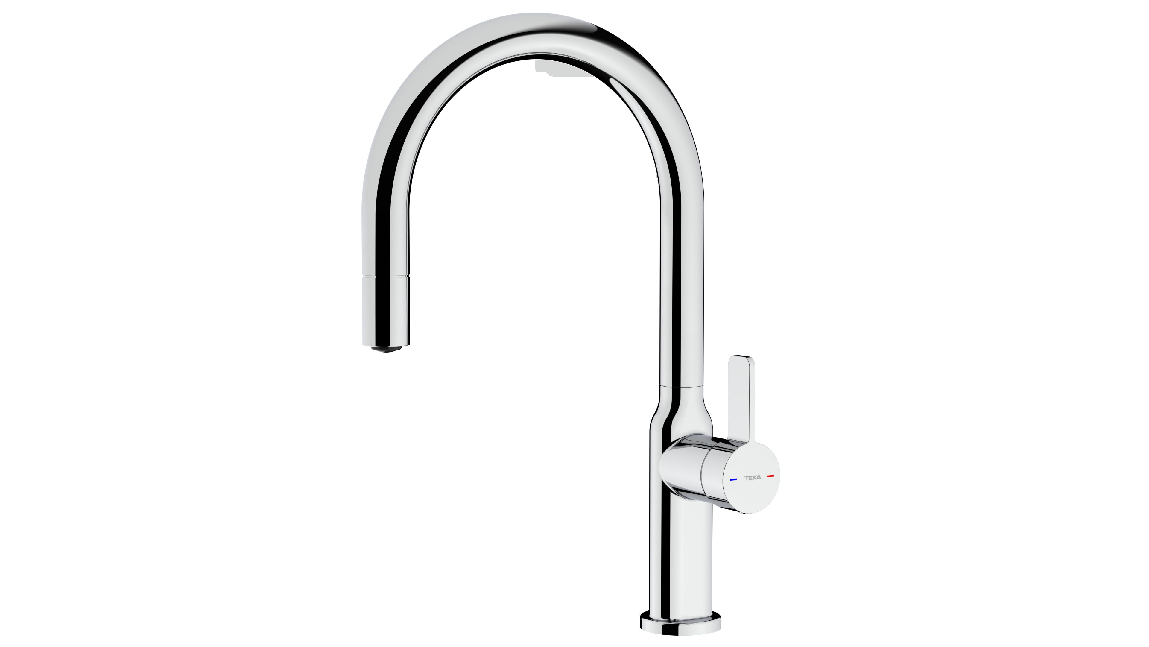 Teka Oval mitigeur de cuisine sur pied chrome 116020011