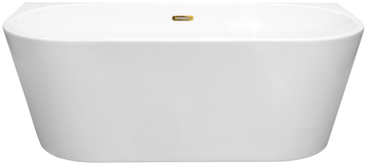 Besco Vica baignoire murale 169x80 cm ovale blanc #WAS-170VNBI