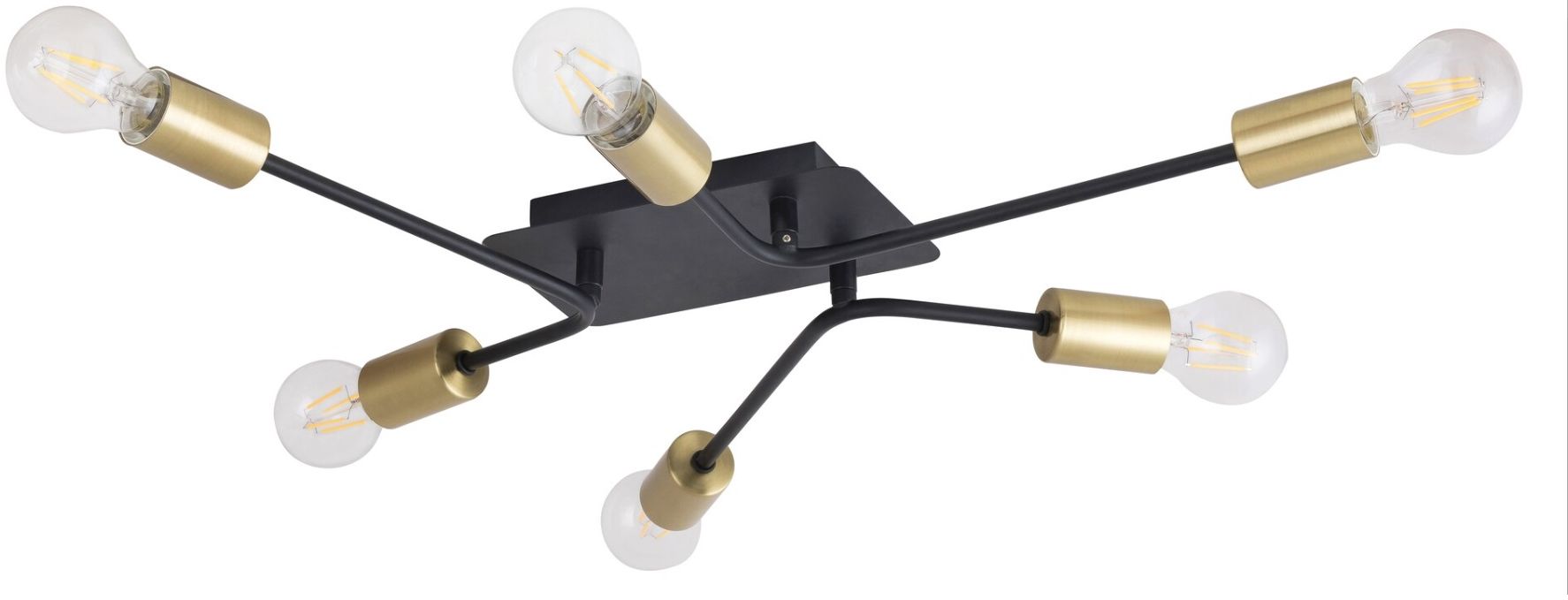 Rabalux Lanny plafonnier 6x15 W noir 2103