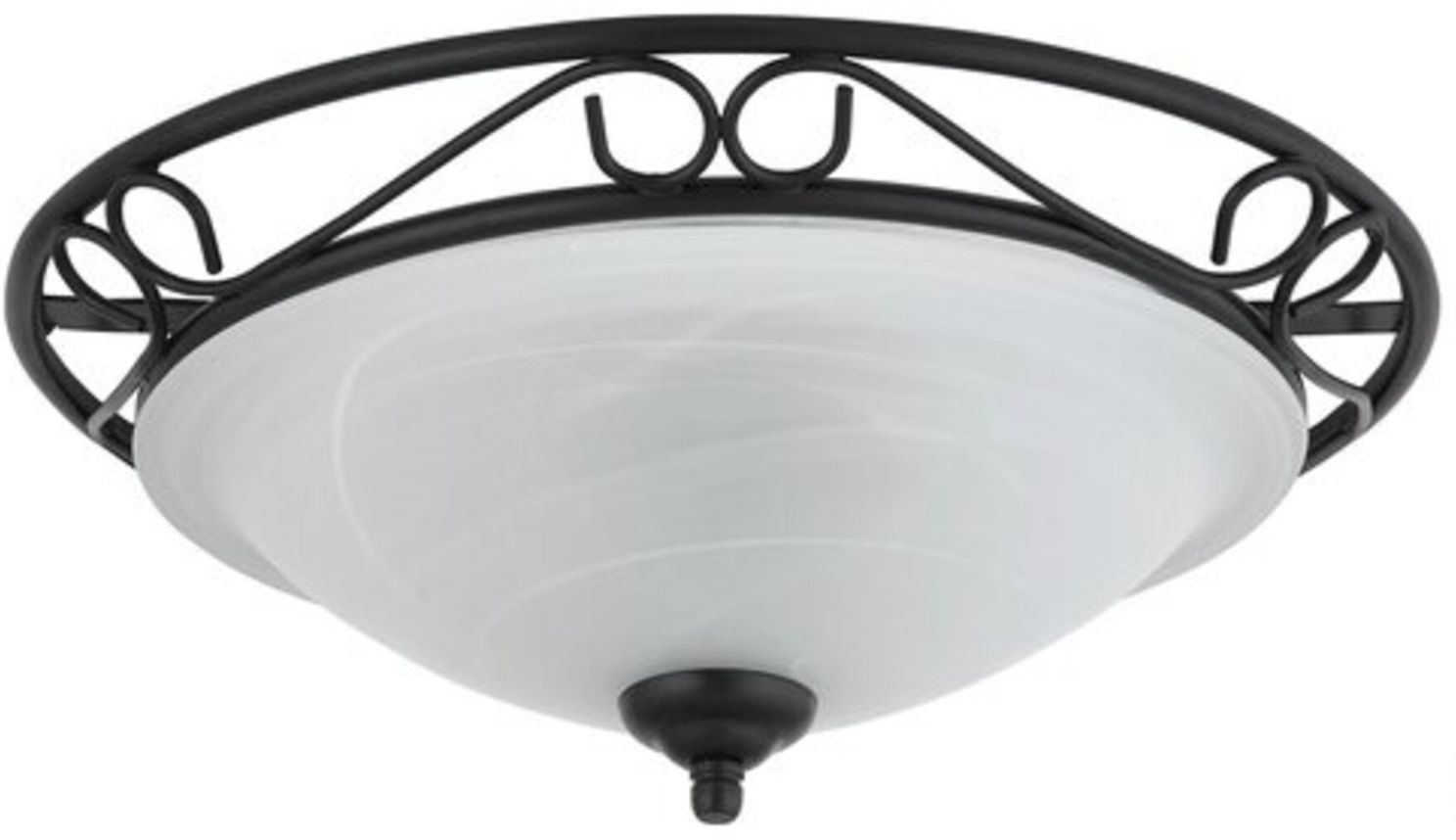 Rabalux Athen plafonnier 2x60 W noir 3722