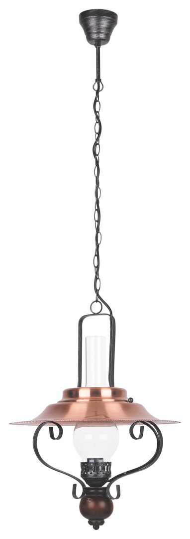 Rabalux Enna lampe suspendue 1x60 W noir-cuivre 7870