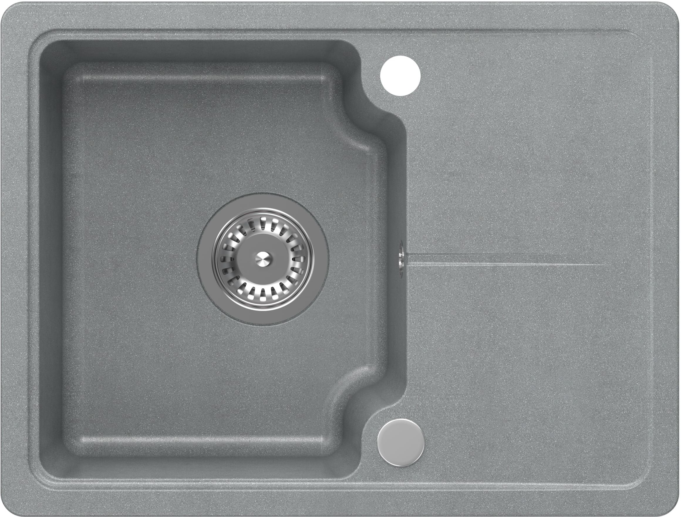 Quadron Baby Johnny évier graniteq 58x44 cm gris/graphite/onyx HCQBJ5844SZK