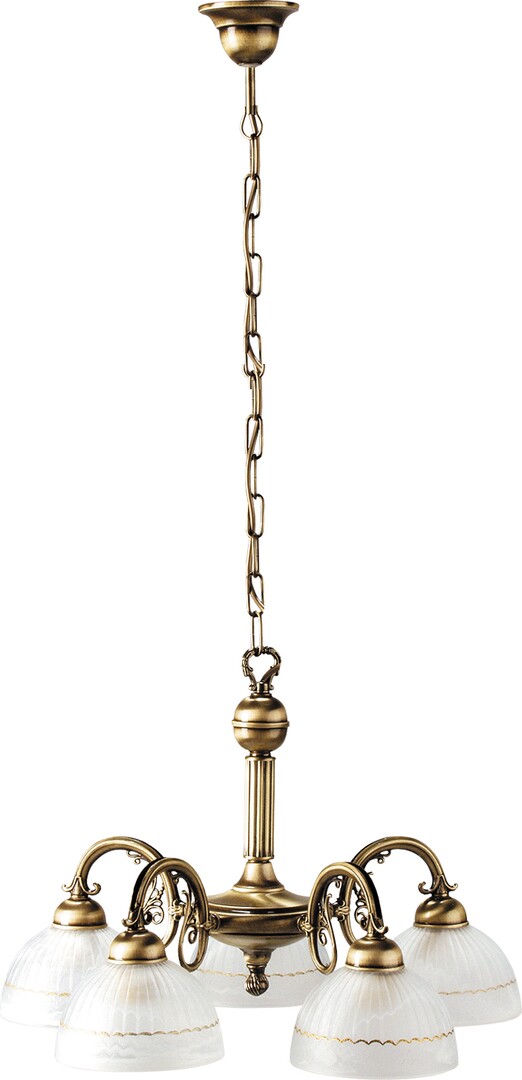 Rabalux Flossi lampe suspendue 5x40 W blanc-marron 8815