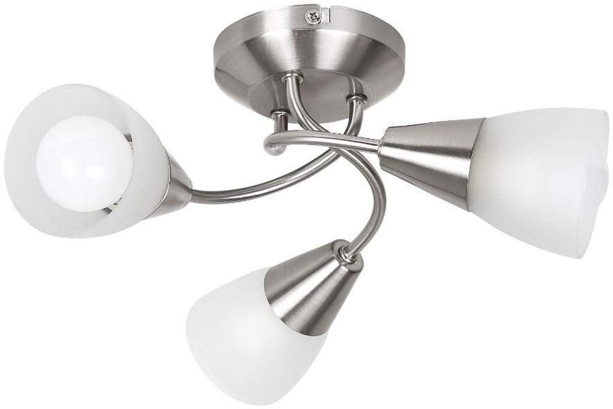Rabalux Connor plafonnier 3x40 W chrome-satin-verre opalisé 5690