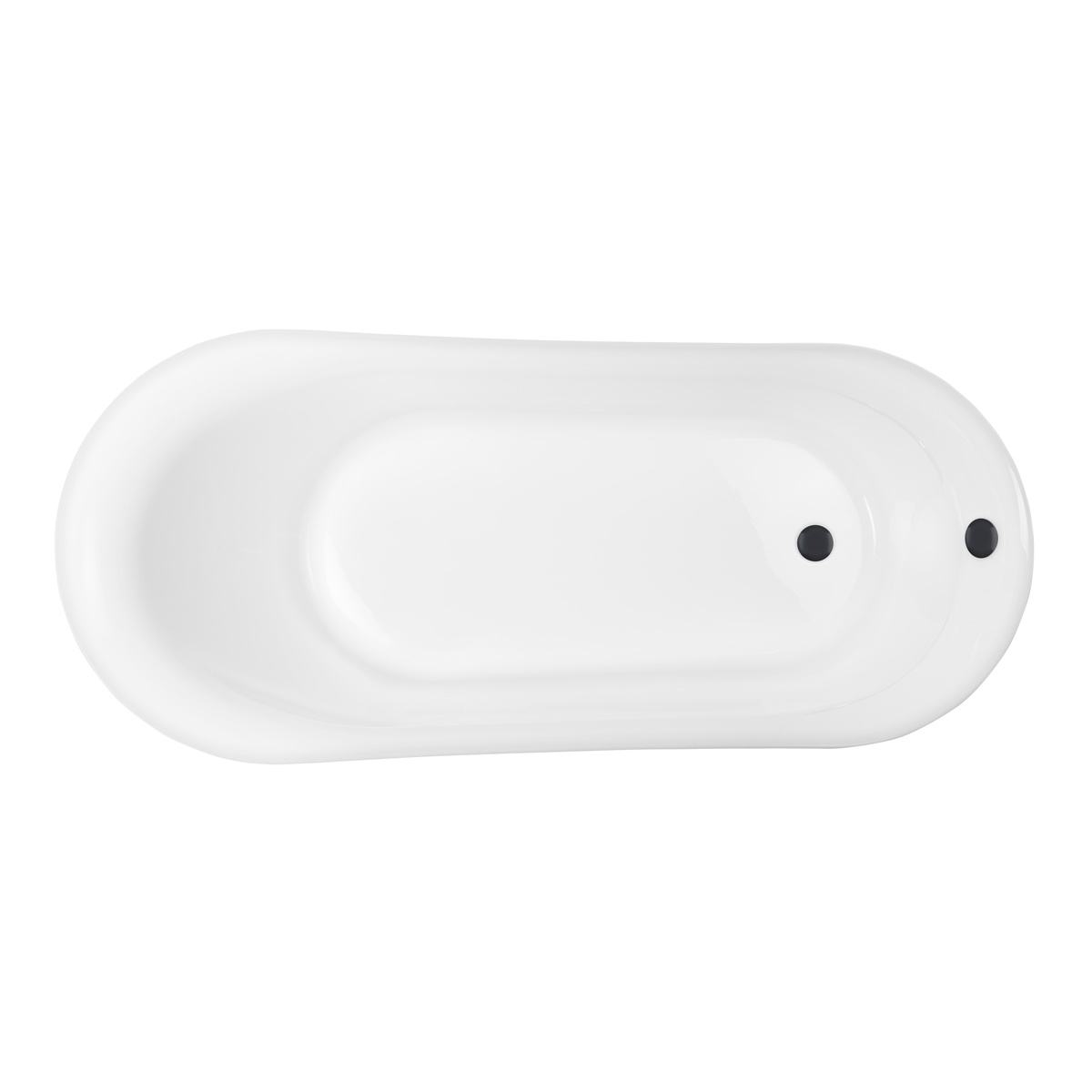 Set baignoire autoportante Oltens Gocta 12006000, couvercle en liège Oltens 09002300, 09004300