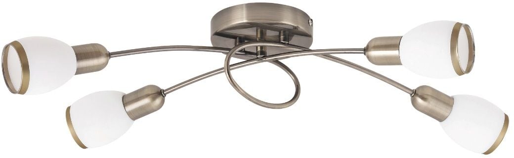 Rabalux Elite plafonnier 4x40 W blanc-marron 5973