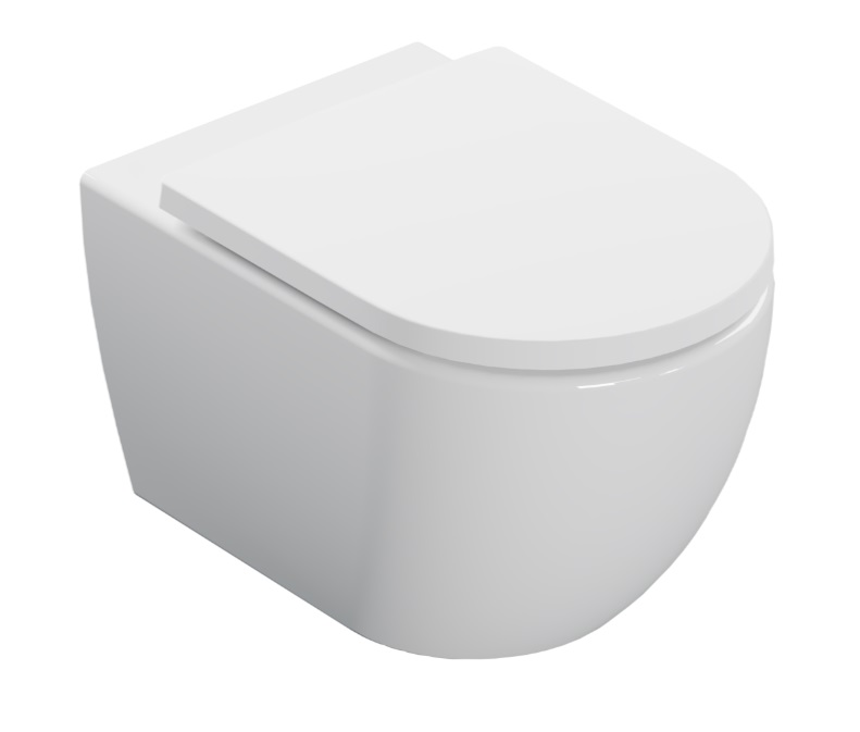 Excellent Stellar cuvette wc avec abattant à descente lente suspendue oui oui blanc brillant CENL.6603.535.WH