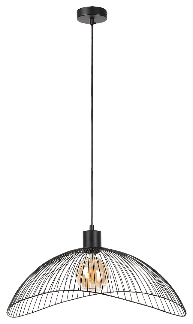 Rabalux Iduna lampe suspendue 1x60 W noir 4347