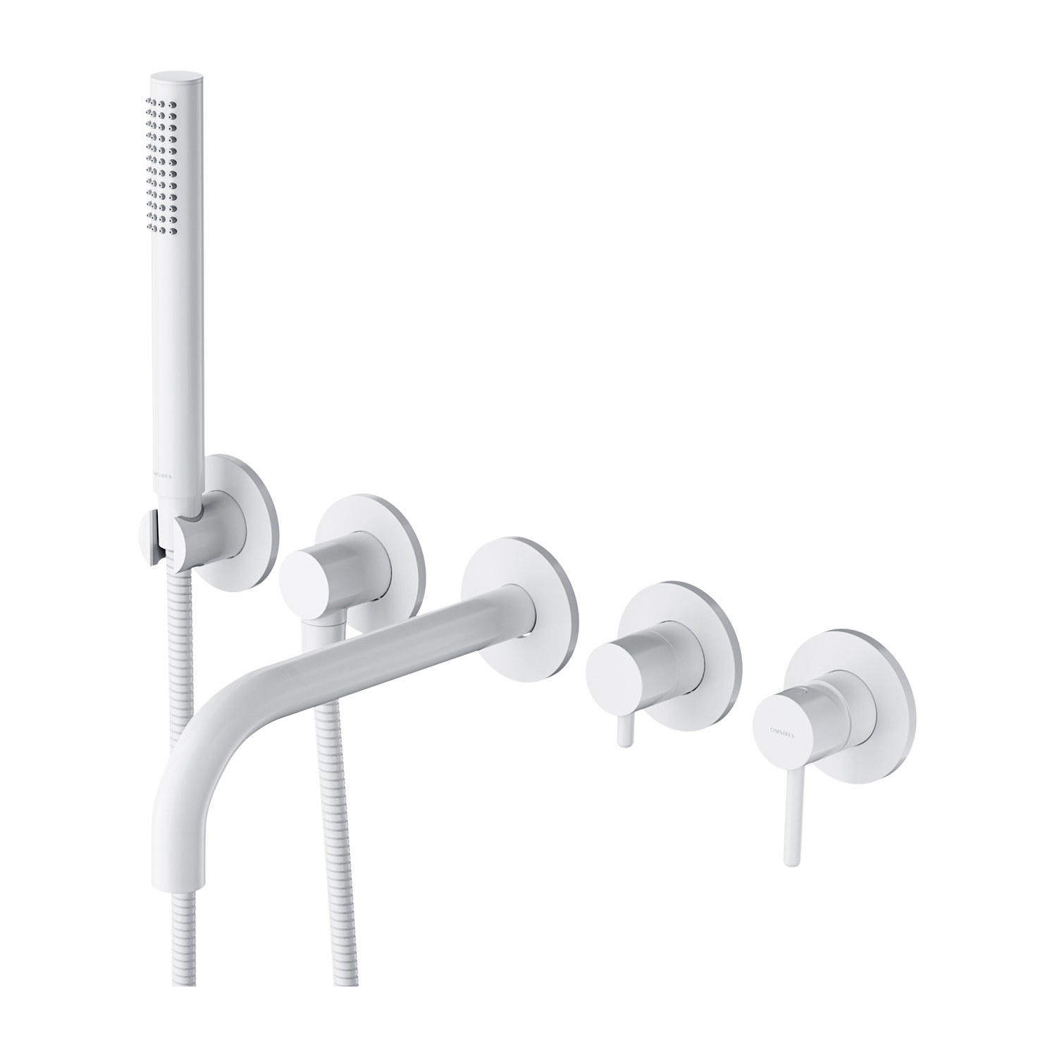 Omnires Y mitigeur bain-douche murale blanc Y12371WM