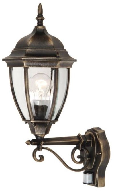 Rabalux Toronto applique murale extérieure 1x60 W transparent-doré 8380