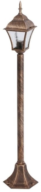 Rabalux Toscana lampadaire extérieur 1x60 W transparent-doré 8395