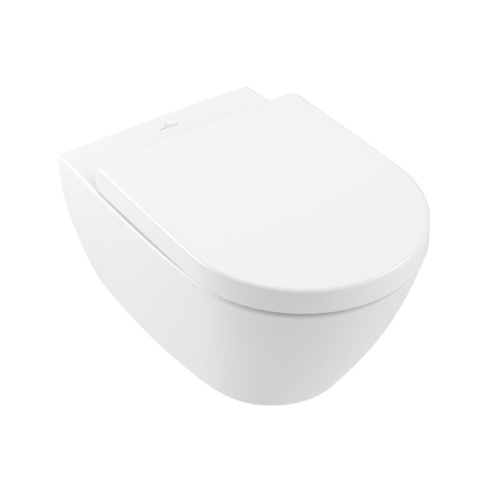Villeroy & Boch Subway 2.0 cuvette wc avec abattant à descente lente suspendue oui blanc brillant 5614HRR1