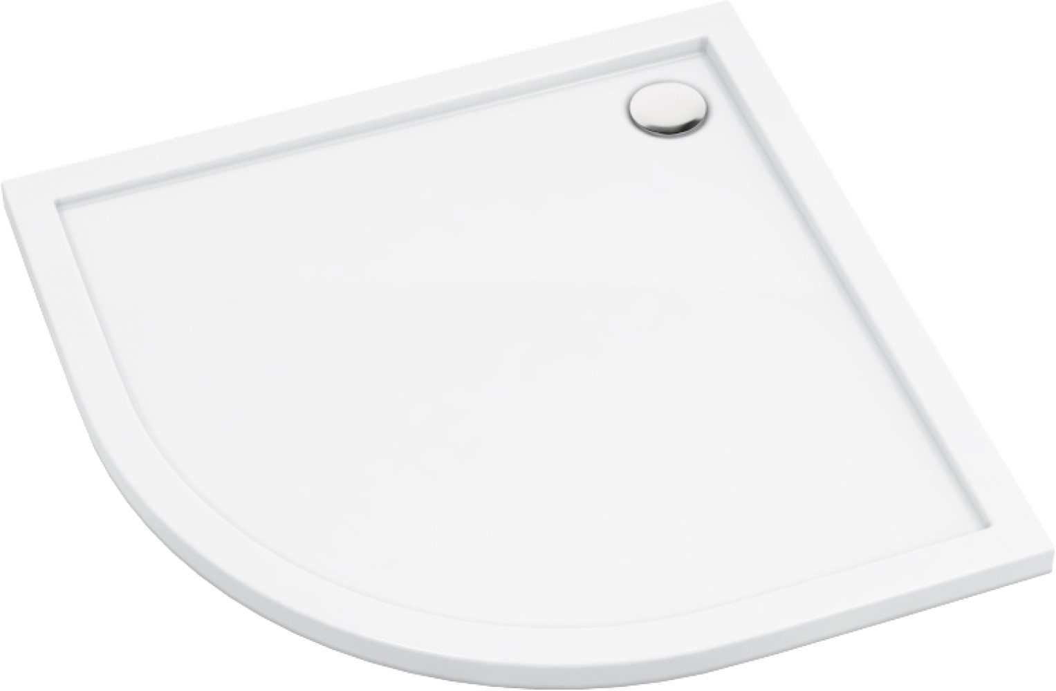 Deante Prizma receveur de douche semi-circulaire 90x90 cm blanc KTJ_093B