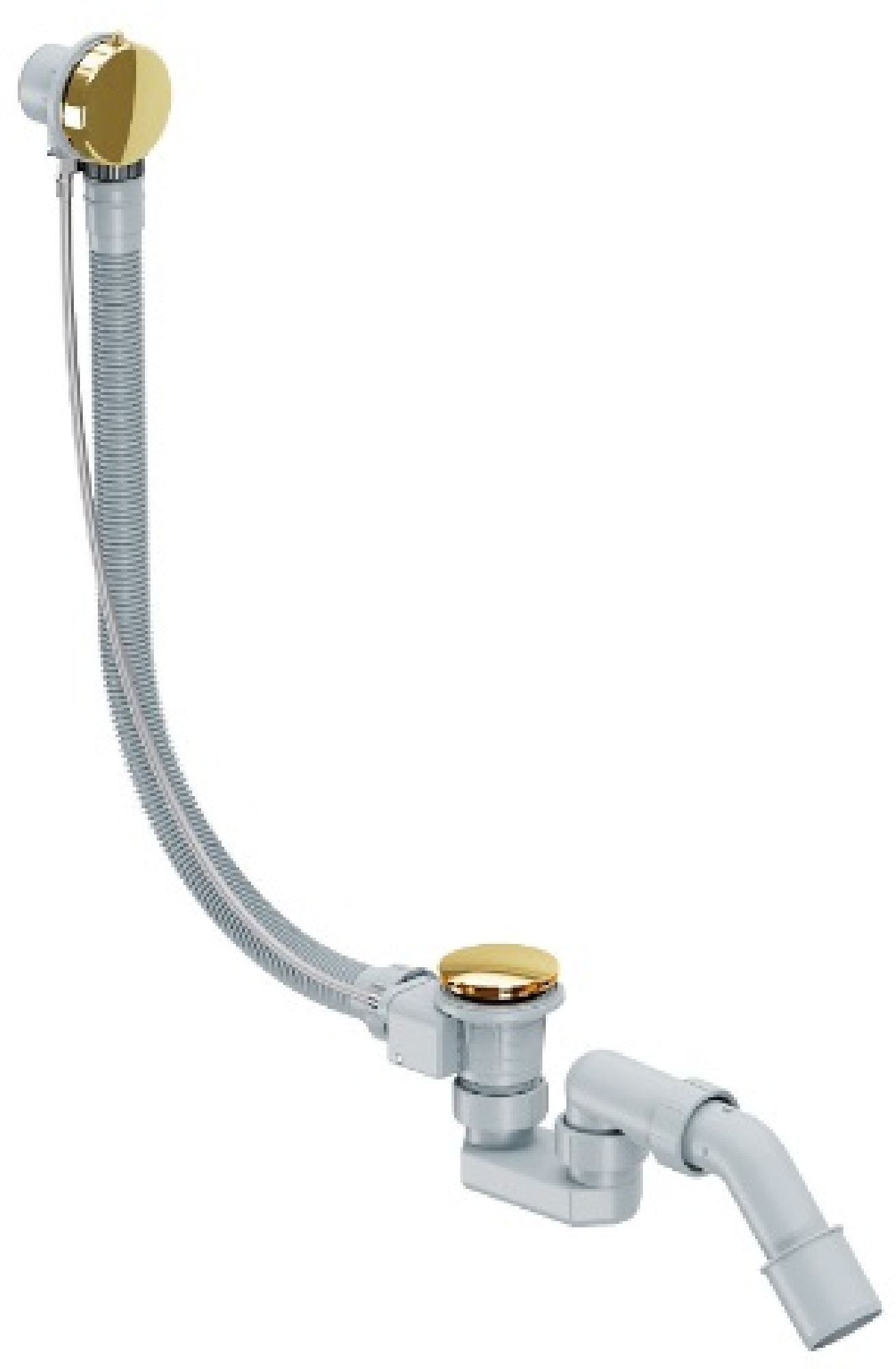 Excellent Simple siphon avec trop-plein doré ARIN.3180GL