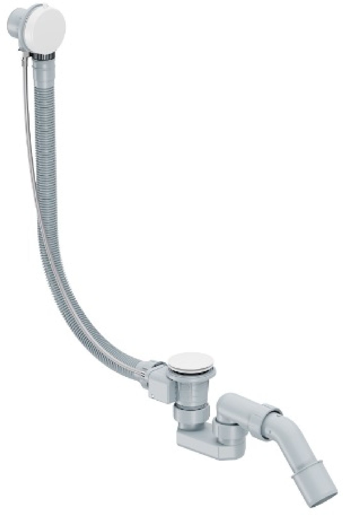 Excellent Simple siphon avec trop-plein blanc ARIN.3180WH