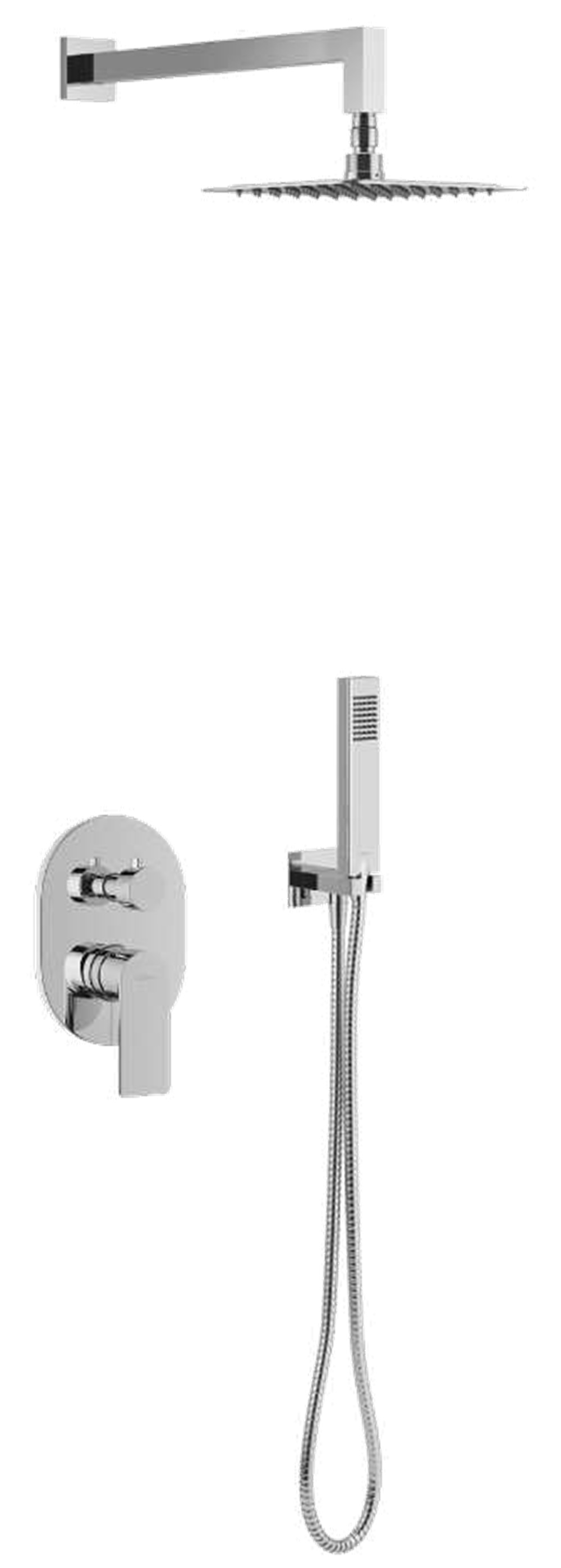 Excellent Glad ensemble de douche encastré oui chrome ARNL.SET1145CR