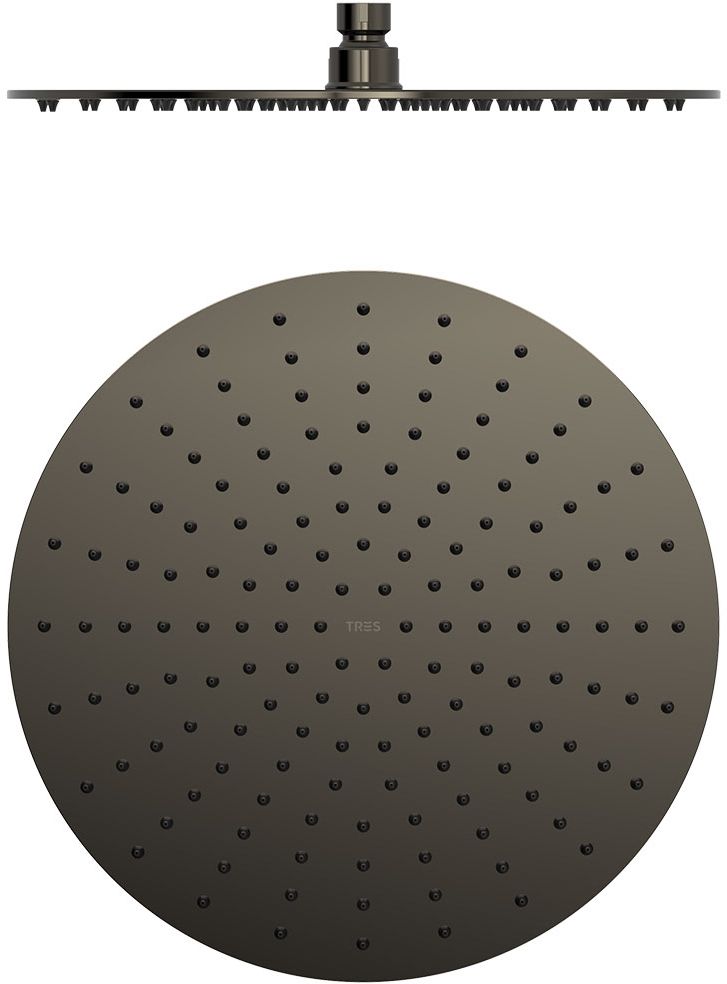 Tres douche à effet de pluie 30x30 cm circulaitre noir 134315010KM