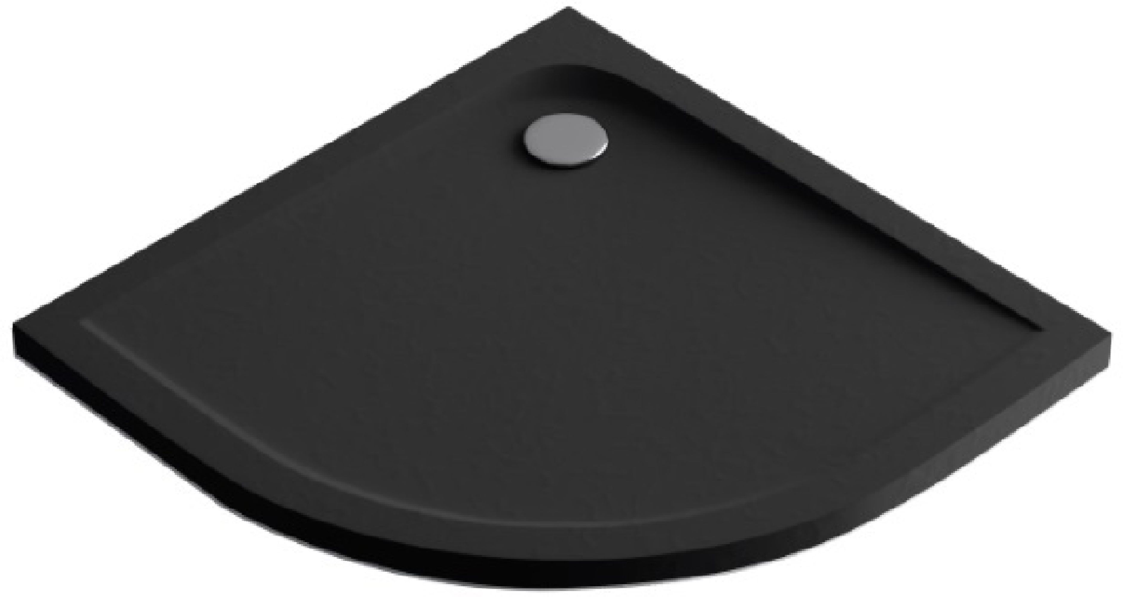 Excellent Sense X receveur de douche semi-circulaire 100x100 cm noir BREX.1404100100BLN