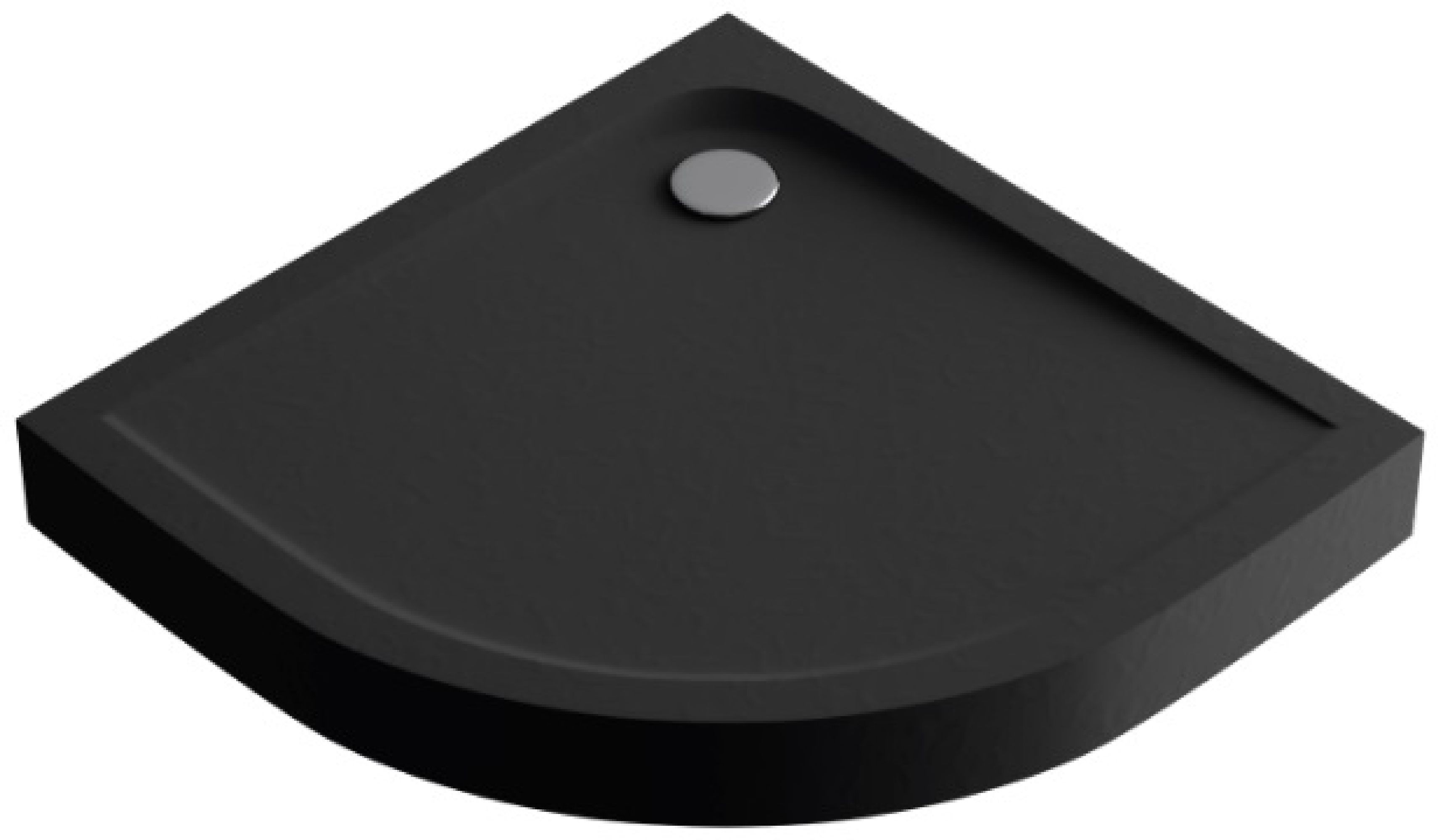 Excellent Sense X receveur de douche semi-circulaire 90x90 cm noir BREX.1404090090BLC