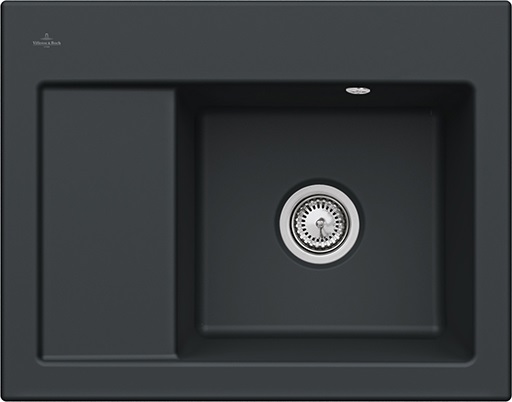 Villeroy & Boch Subway évier en céramique 65x51 cm noir 331301R7